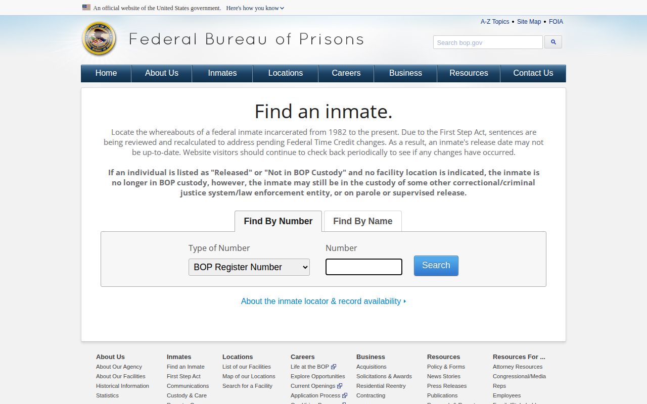 Arapahoe County 72-hour release federal BOP locator fallback