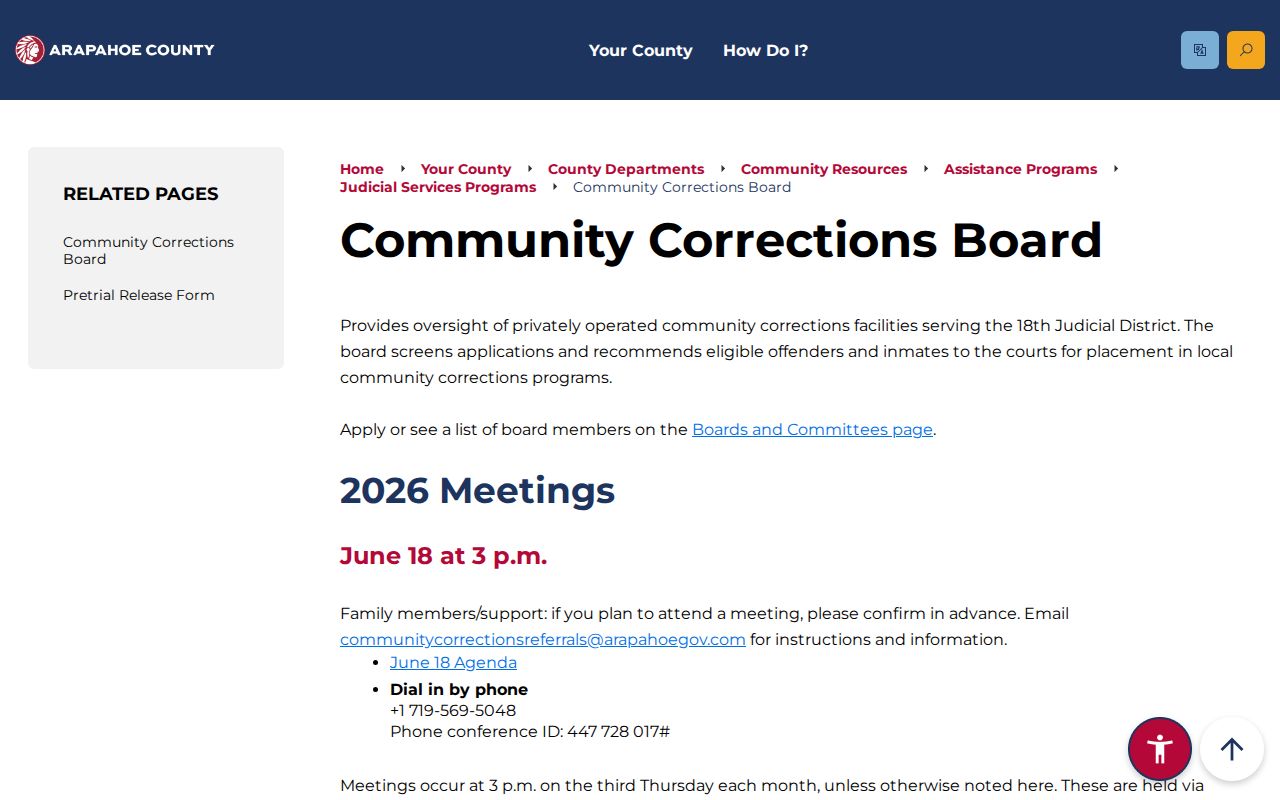 Centennial Community Transition Center Arapahoe County community corrections source